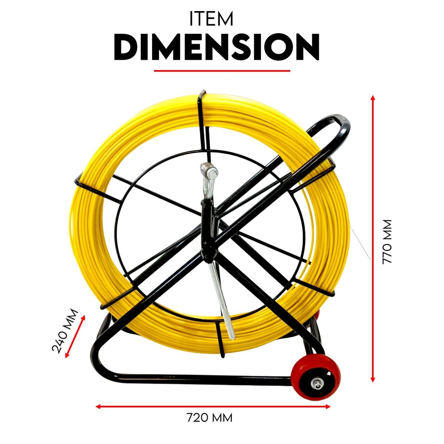 150M×8MM Fish Tape Puller Fibreglass — view 8