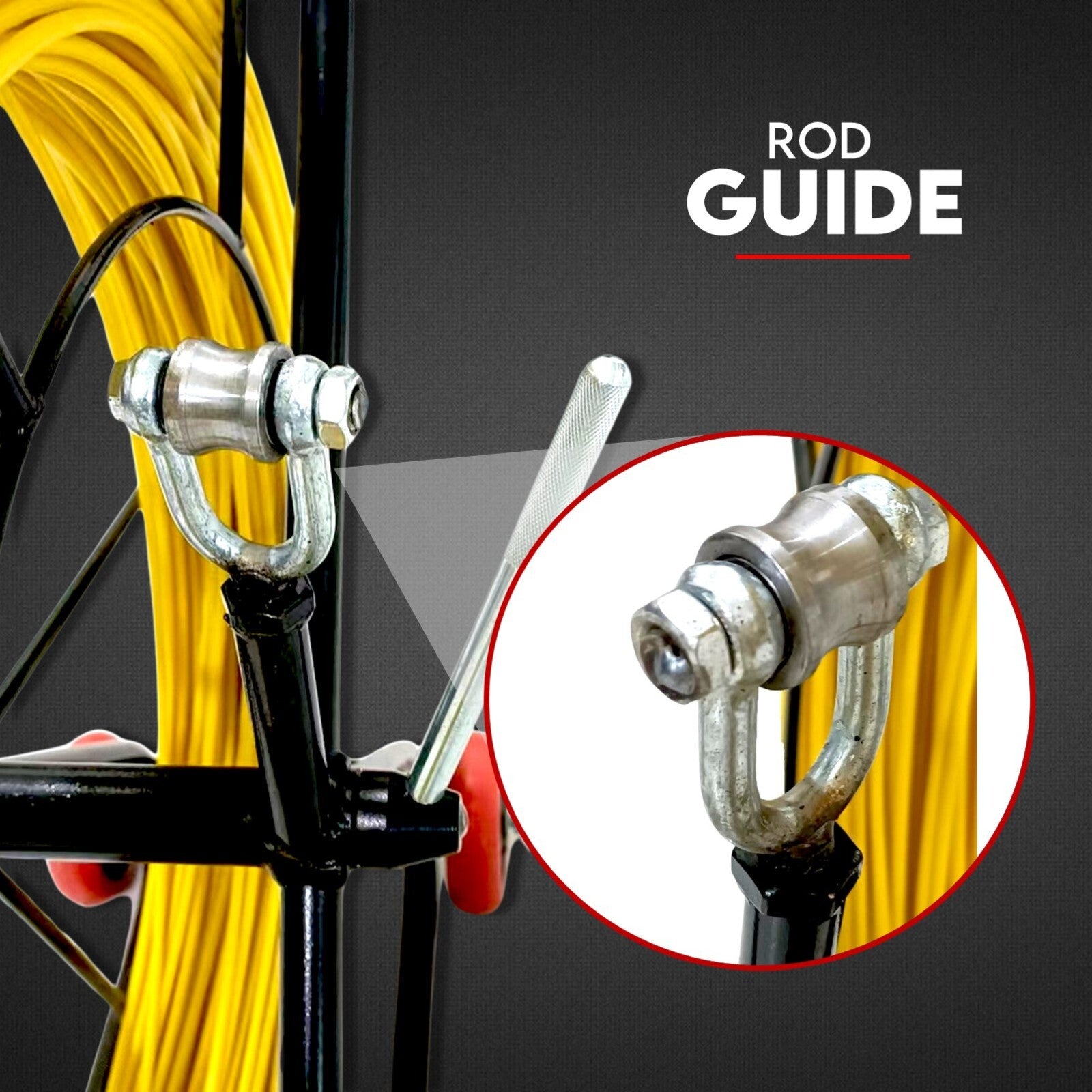 120m fibreglass fish tape cable puller — view 5