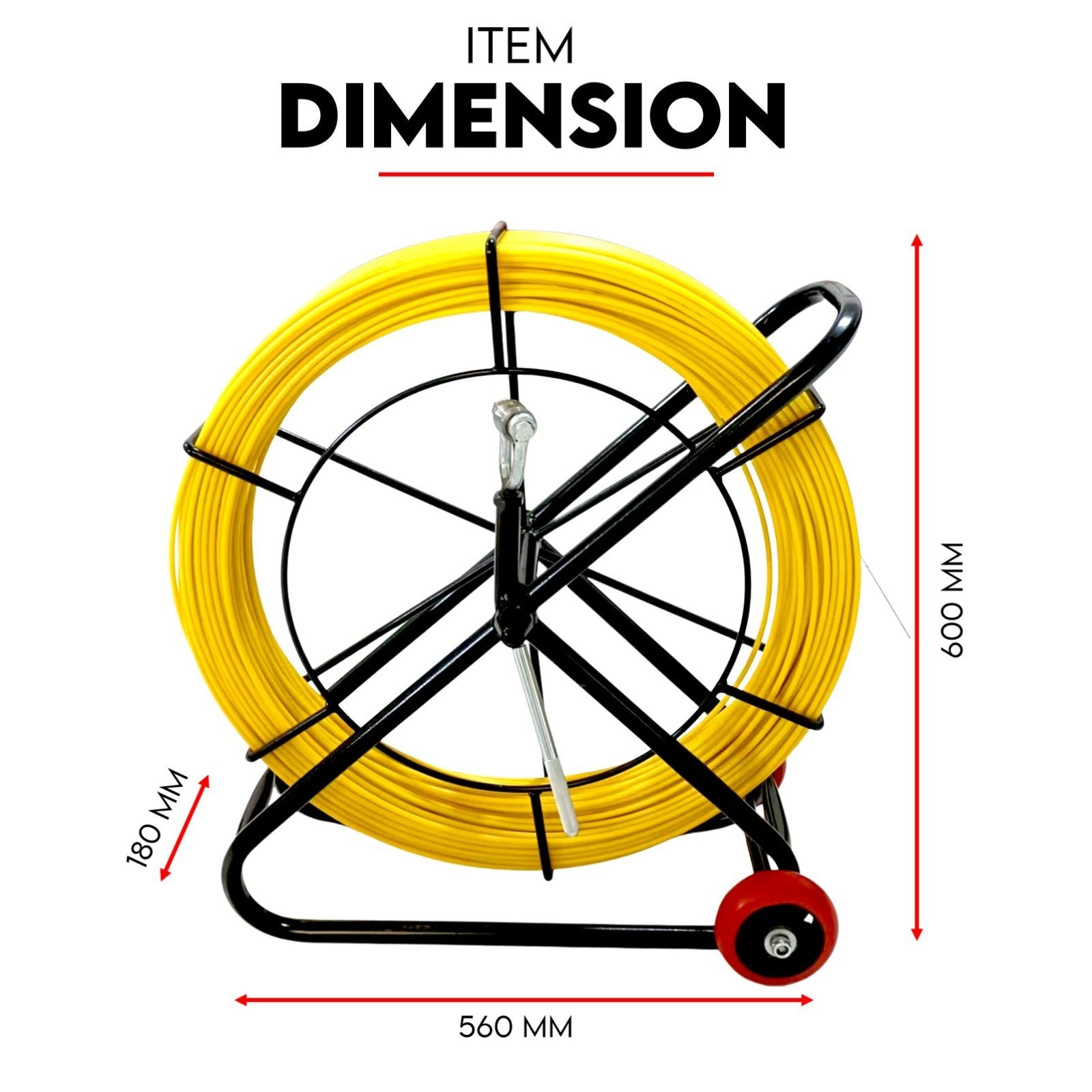 120m fibreglass fish tape cable puller — view 7