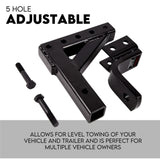Adjustable drop tow bar ball mount 3500kg — view 3