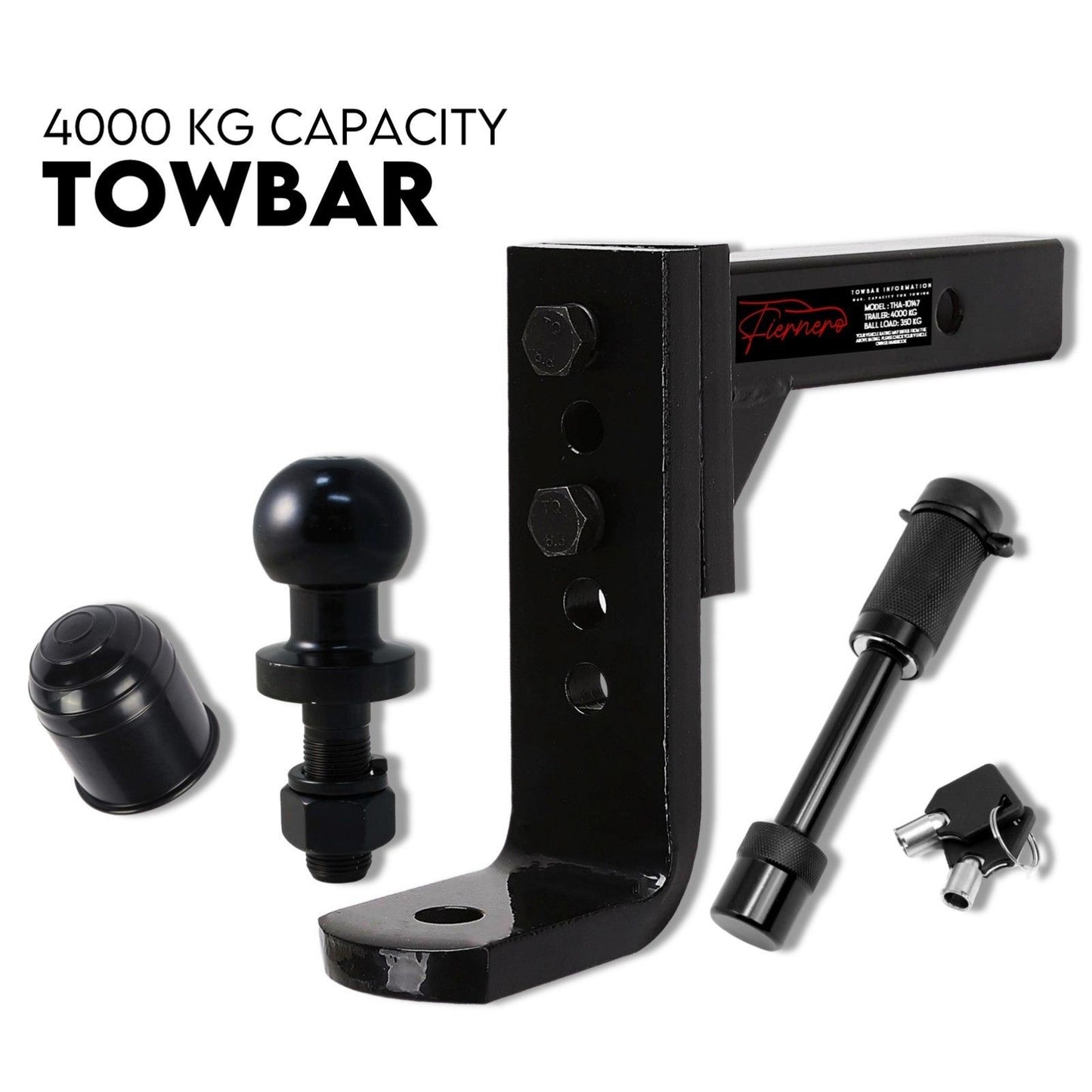 Adjustable Height Tow Hitch Ball Towbar Drop — view 2