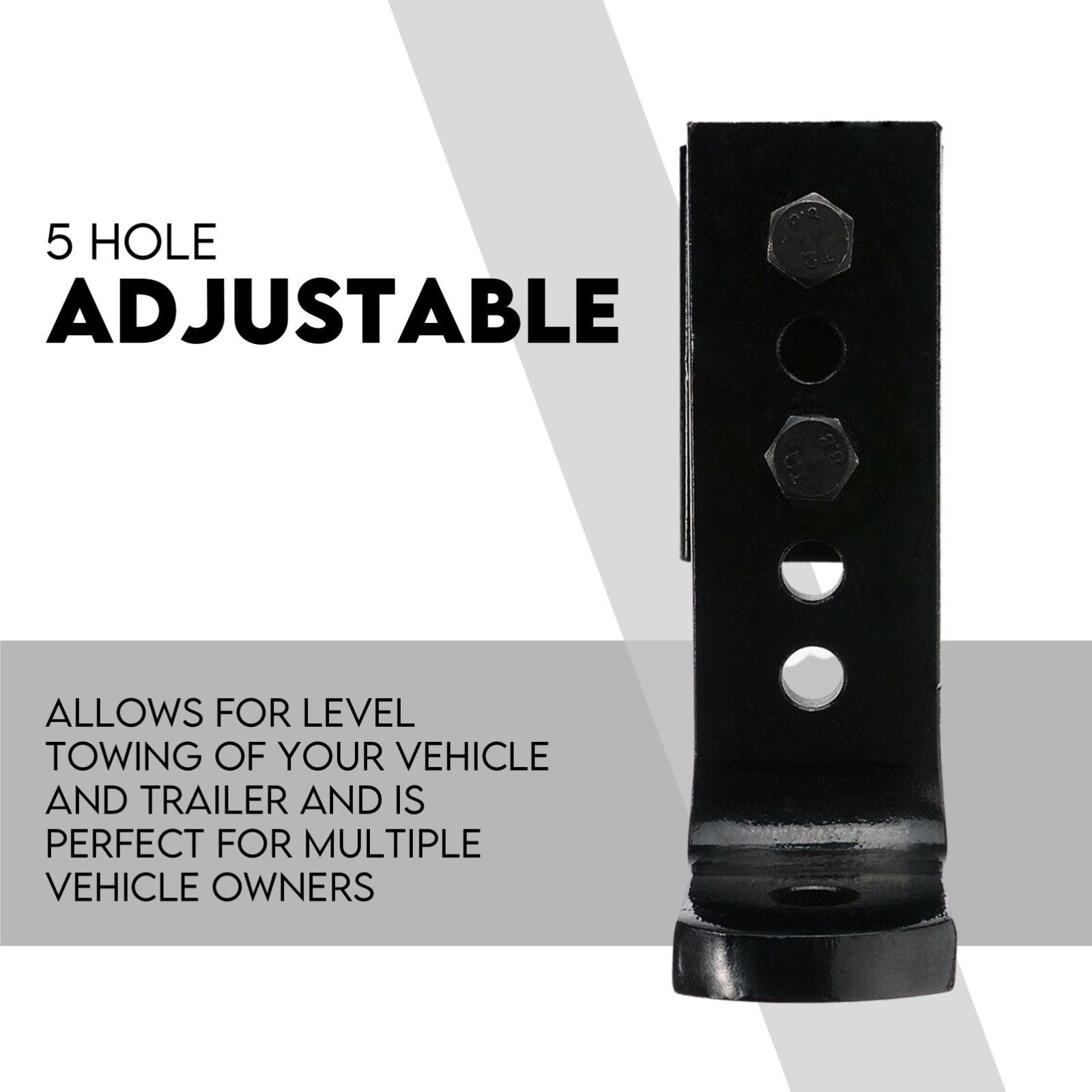 Adjustable Height Tow Hitch Ball Towbar Drop — view 3