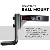 Adjustable Height Tow Hitch Ball Towbar Drop — view 5