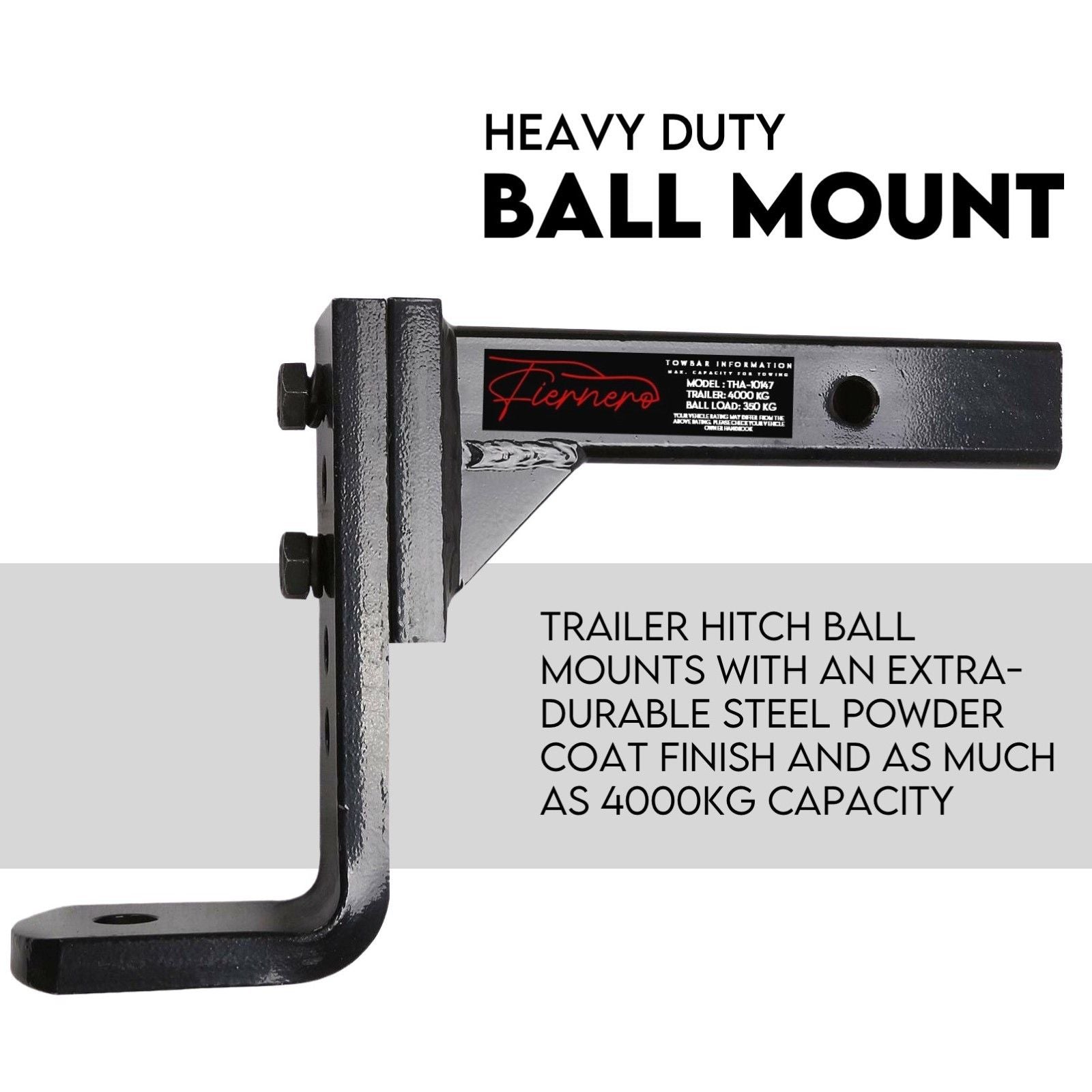 Adjustable Height Tow Hitch Ball Towbar Drop — view 5