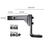 Adjustable Height Tow Hitch Ball Towbar Drop — view 9