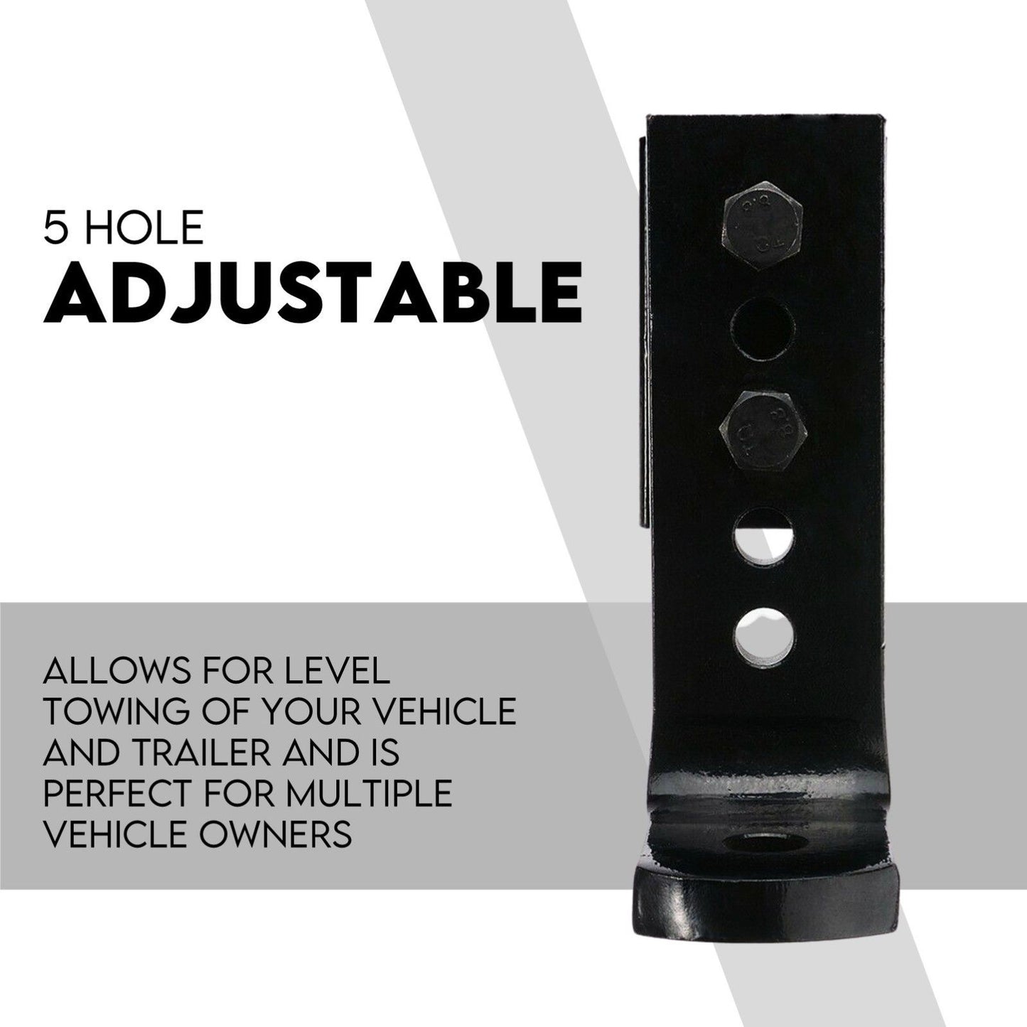 Adjustable Drop Towbar Tow Bar Ball Mount — view 3