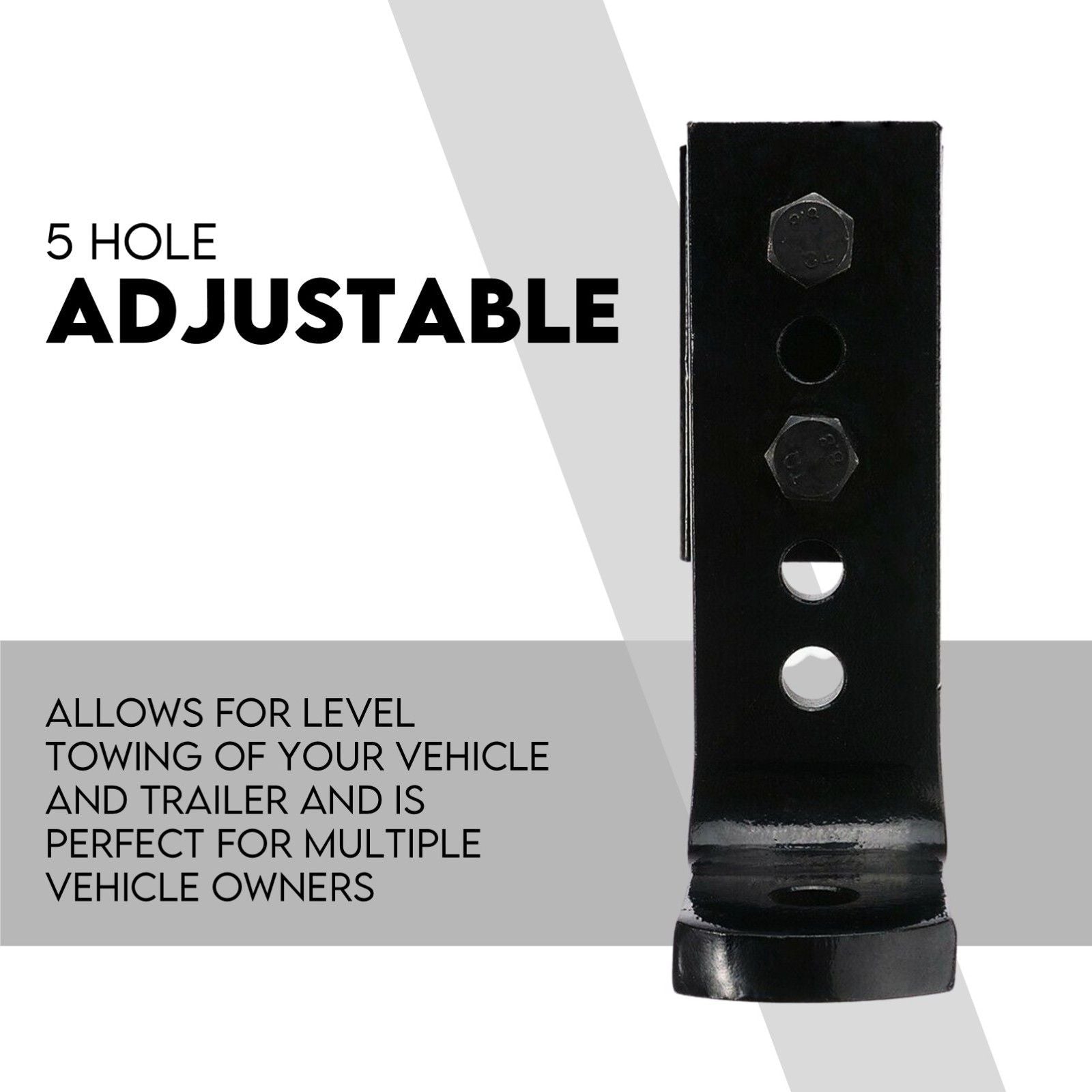 Adjustable Drop Towbar Tow Bar Ball Mount — view 3