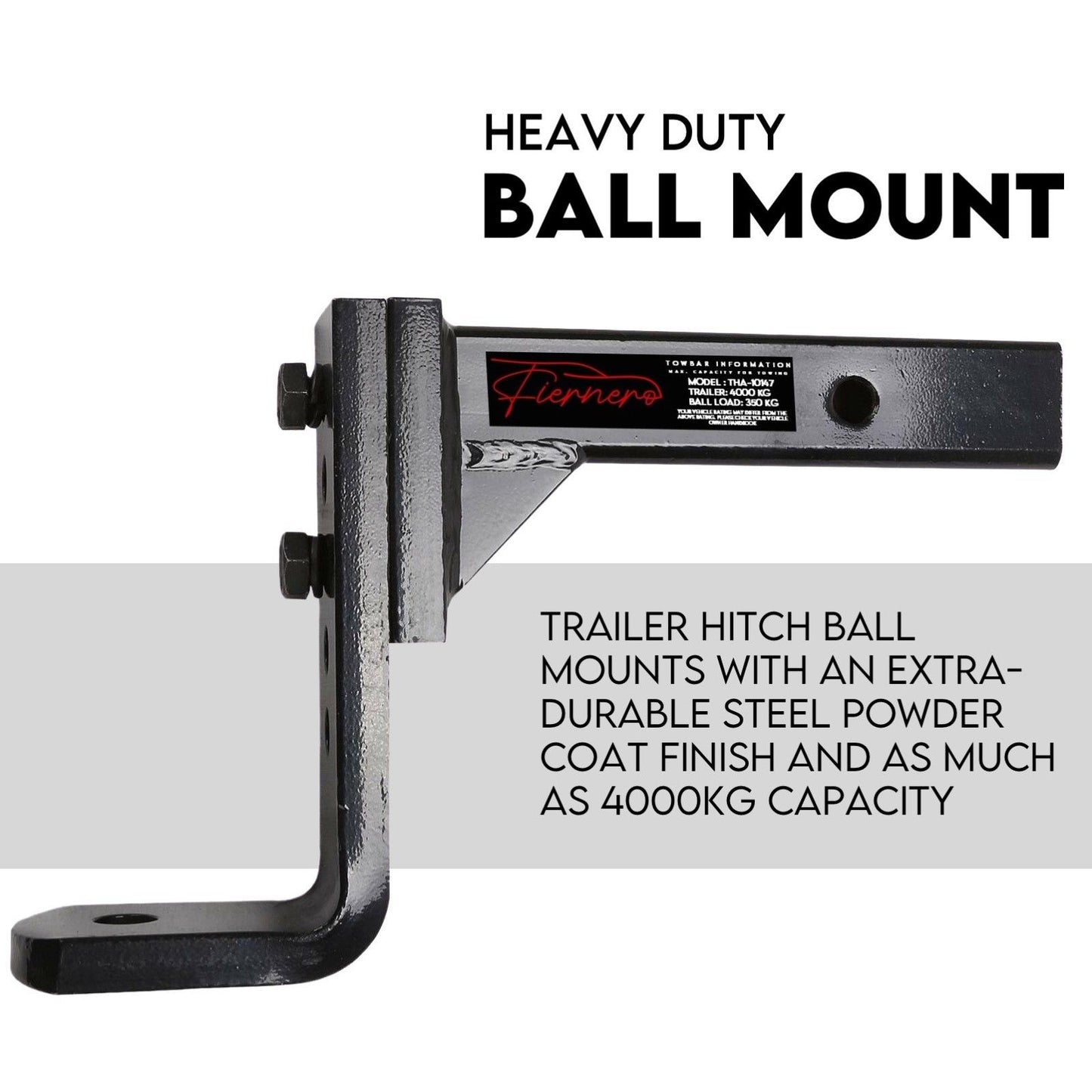 Adjustable Drop Towbar Tow Bar Ball Mount — view 5