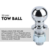 Adjustable Drop Towbar Tow Bar Ball Mount — view 6