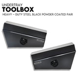 Under tray tool box 750mm black steel — view 2