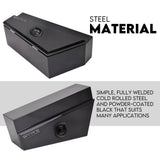Under tray tool box 750mm black steel — view 3