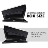 Under tray tool box 750mm black steel — view 4