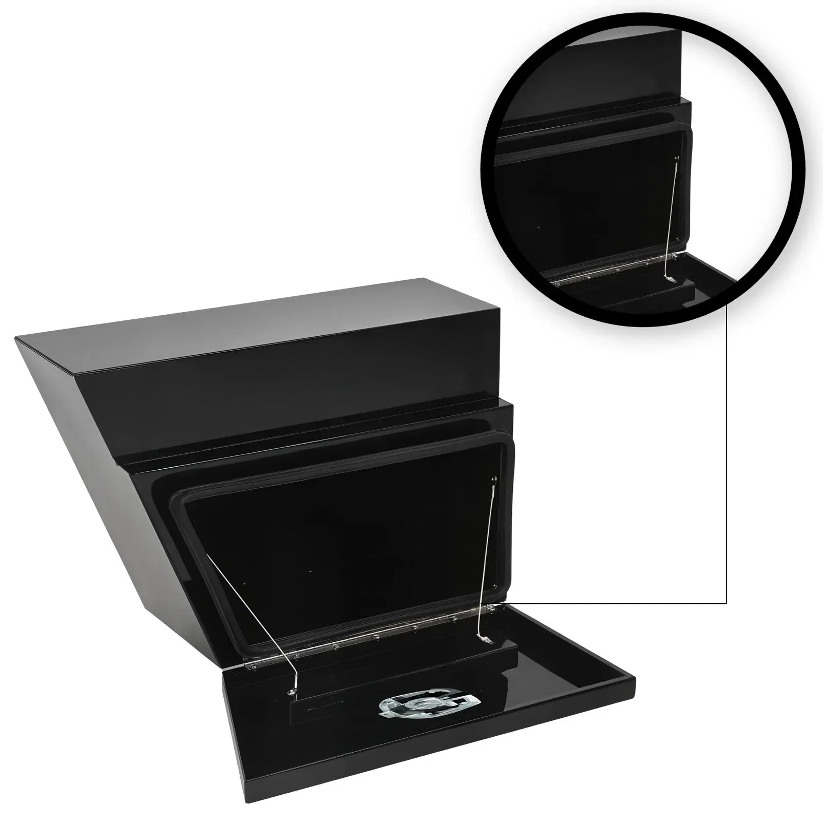 Under tray tool box 600mm black aluminium — view 10