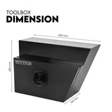 Under tray tool box 600mm black aluminium — view 12