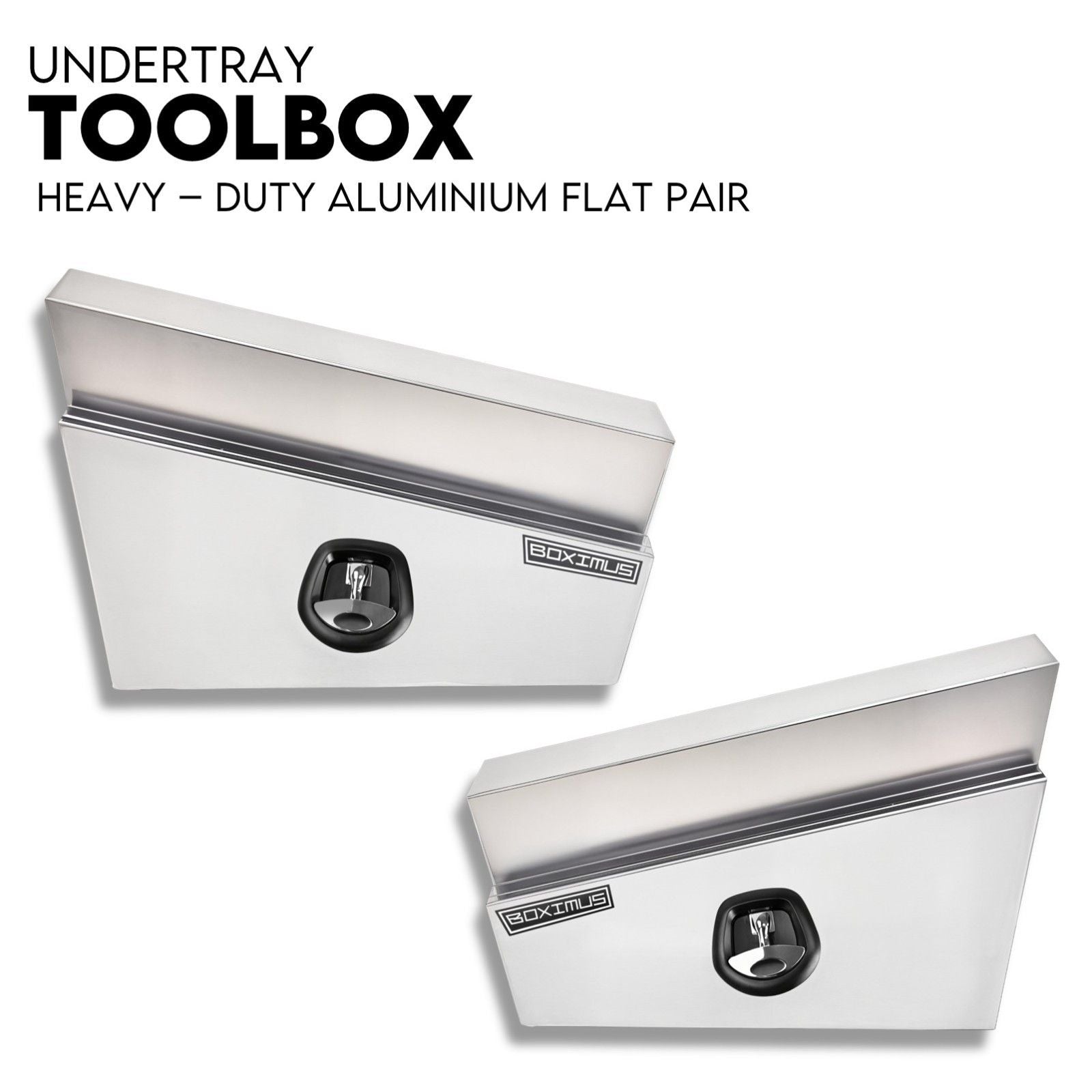 Under tray tool box 750mm aluminium — view 2