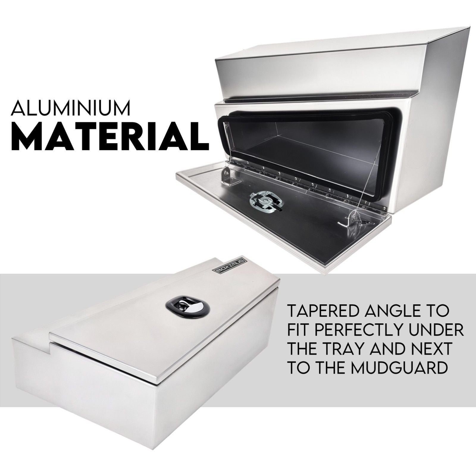 Under tray tool box 750mm aluminium — view 3