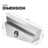 Under tray tool box 900mm aluminium — view 10