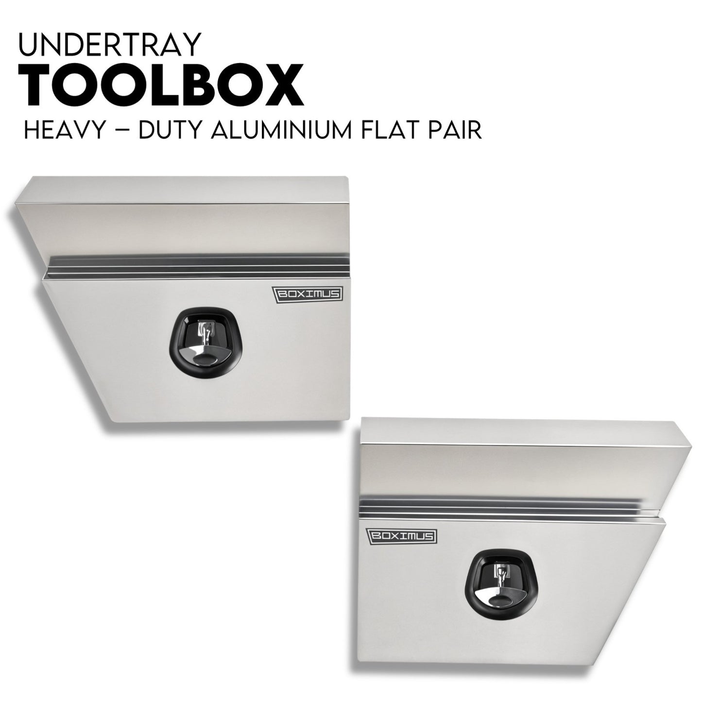 Under tray tool box 600mm aluminium — view 2