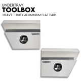 Under tray tool box 600mm aluminium — view 2