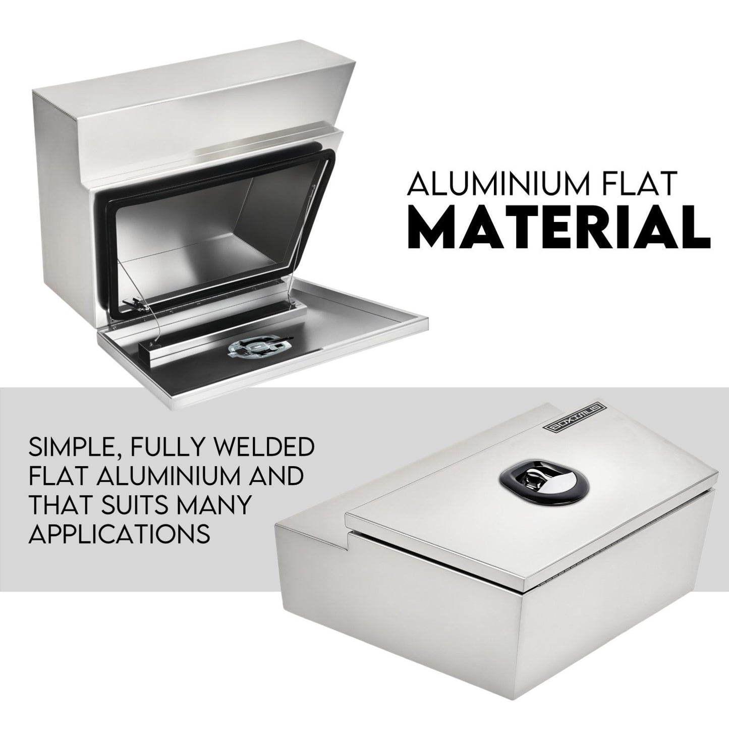 Under tray tool box 600mm aluminium — view 3