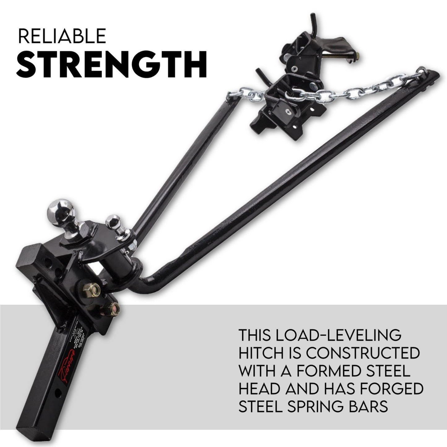 800lbs weight distribution hitch anti-sway bars — view 4