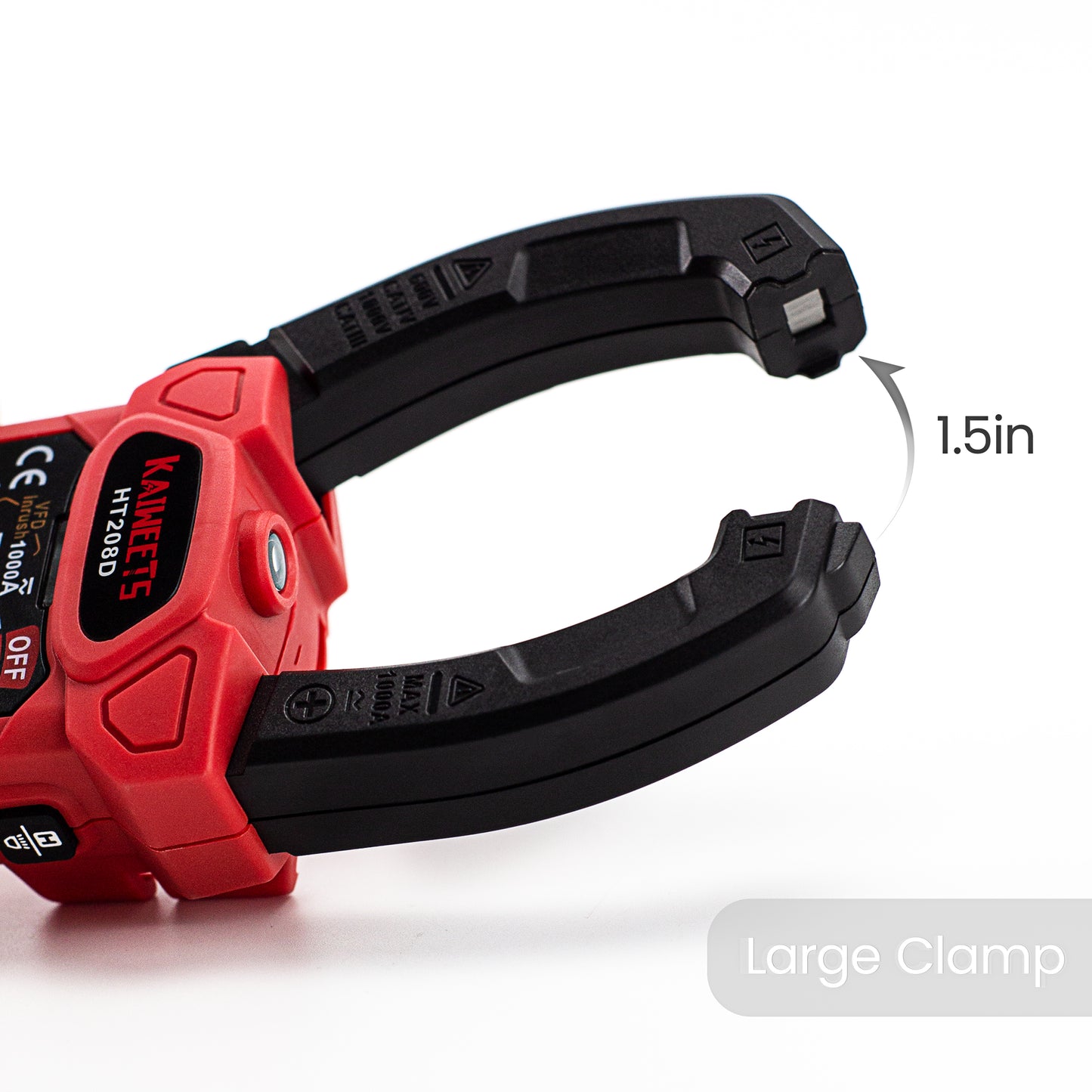 KAIWEETS HT208D Inrush Clamp Meter 1000A — view 3