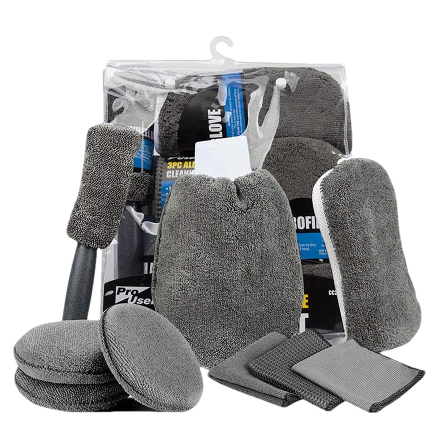 Car Cleaning Sponge Towel Brush Set — view 2