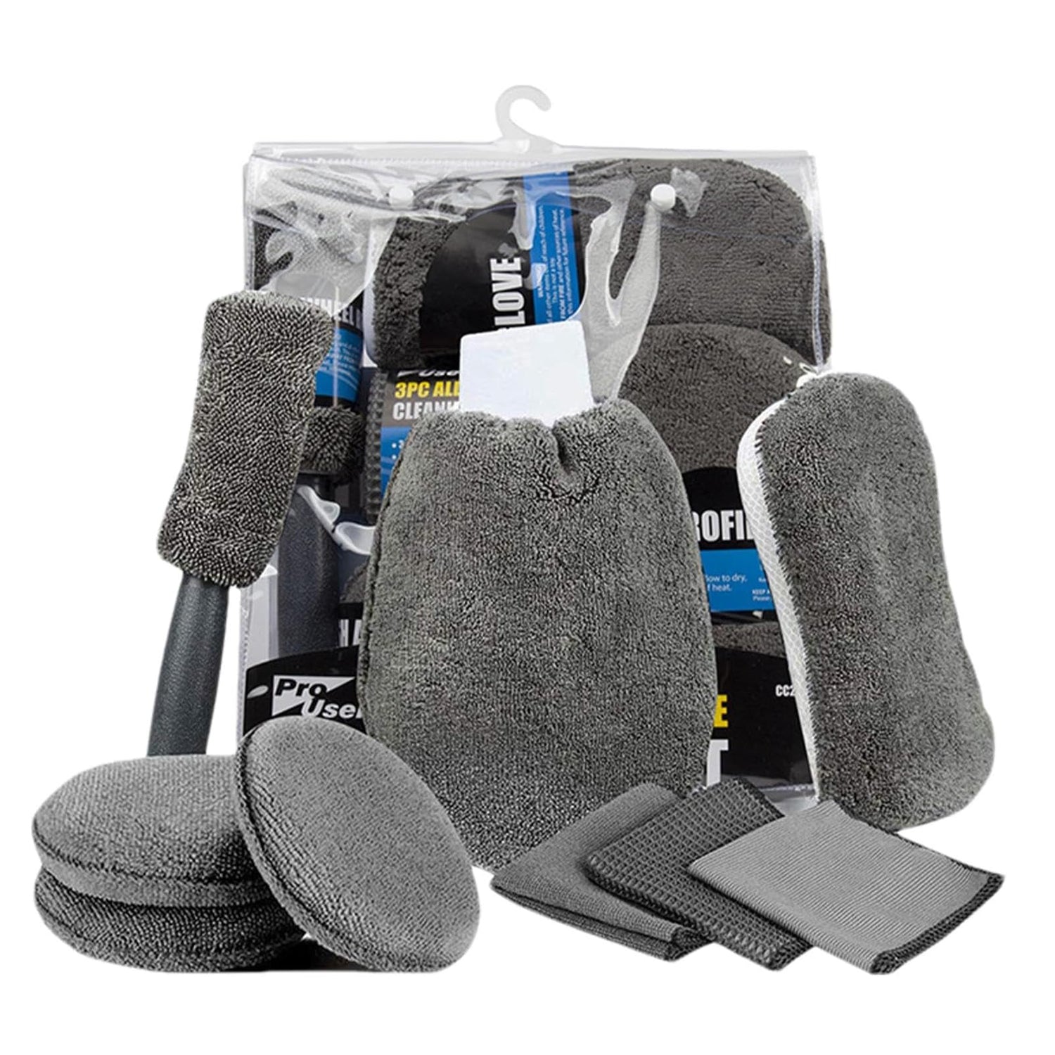 Car Cleaning Sponge Towel Brush Set — view 2
