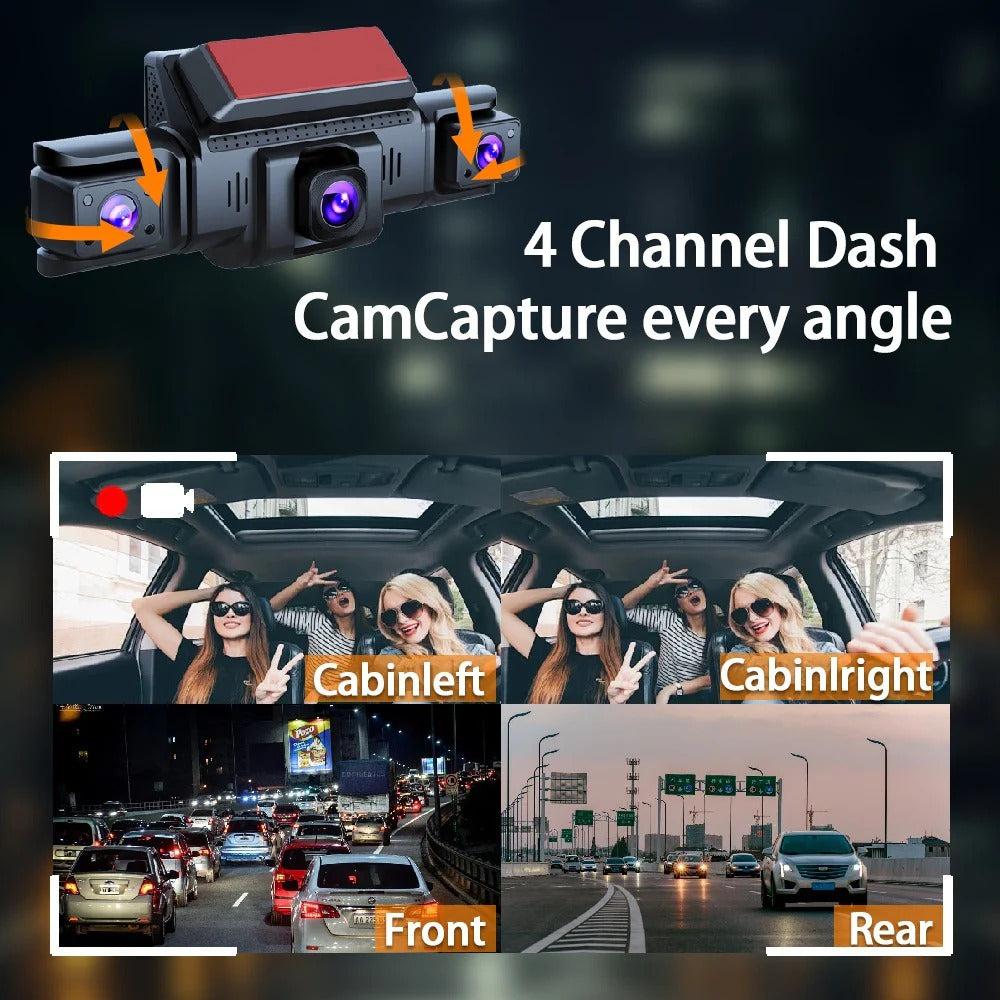 4 Channel 5G WiFi Dashcam FHD — view 4