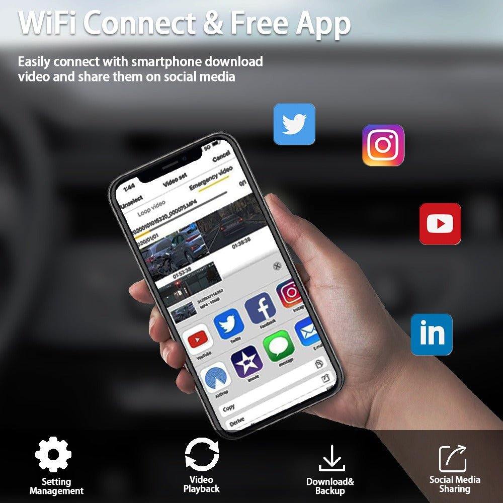 4 Channel 5G WiFi Dashcam FHD — view 5