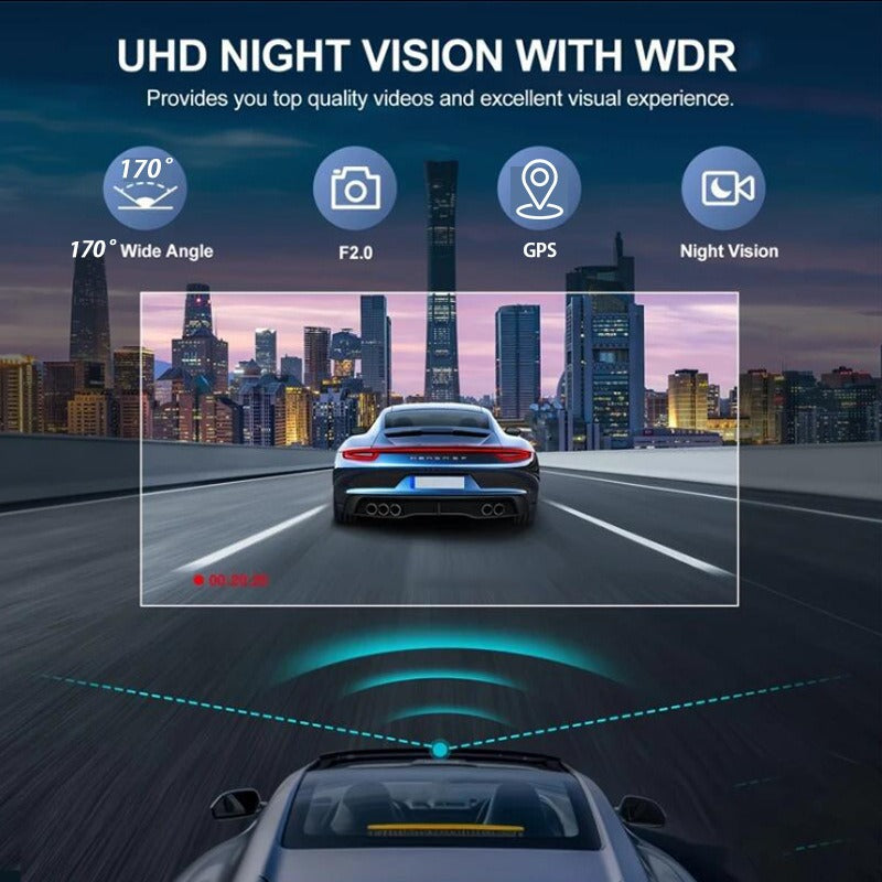 4K+2.5K Dual Dash Cam with — view 4