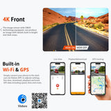 4K+2.5K Dual Dash Cam with — view 10