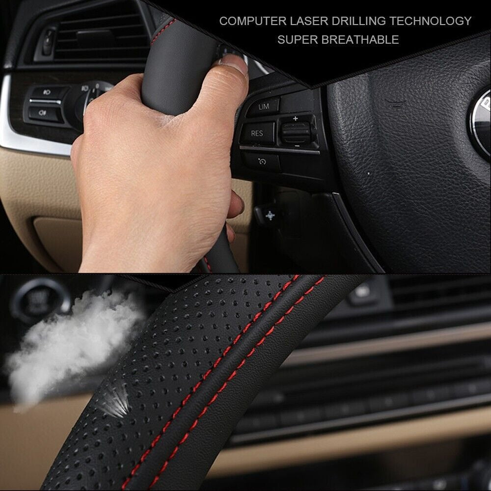 Universal PU Leather Steering Wheel Cover — view 8