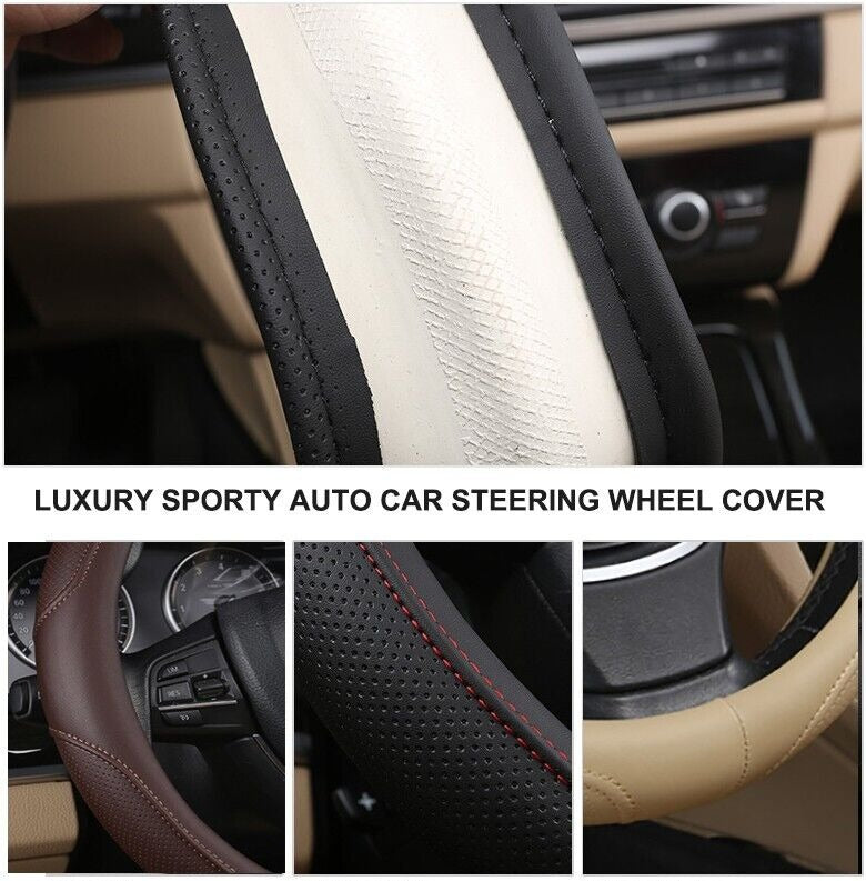Universal PU Leather Steering Wheel Cover — view 11