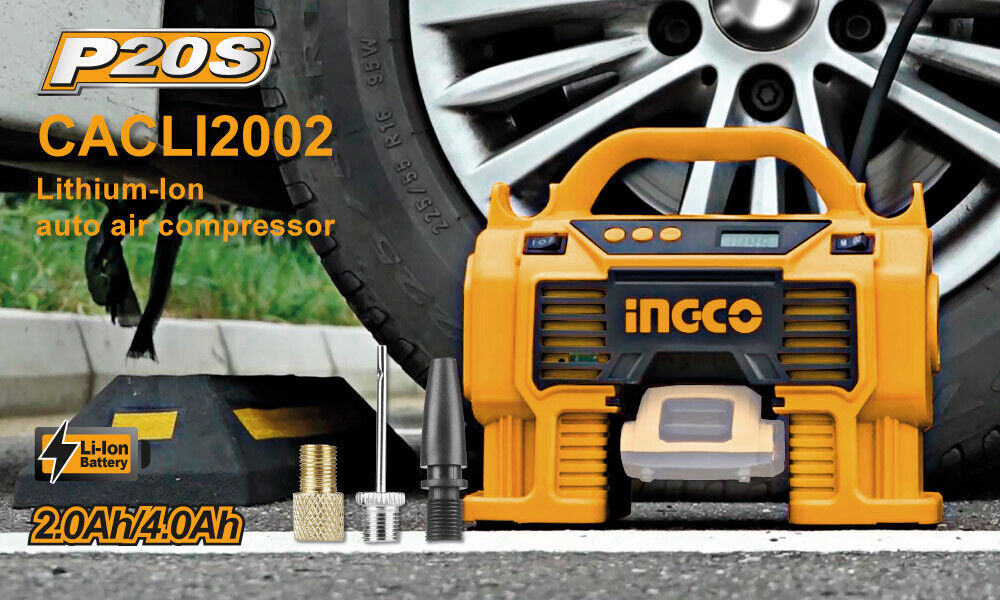 INGCO Air Compressor Tyre Inflator 160PSI — view 3
