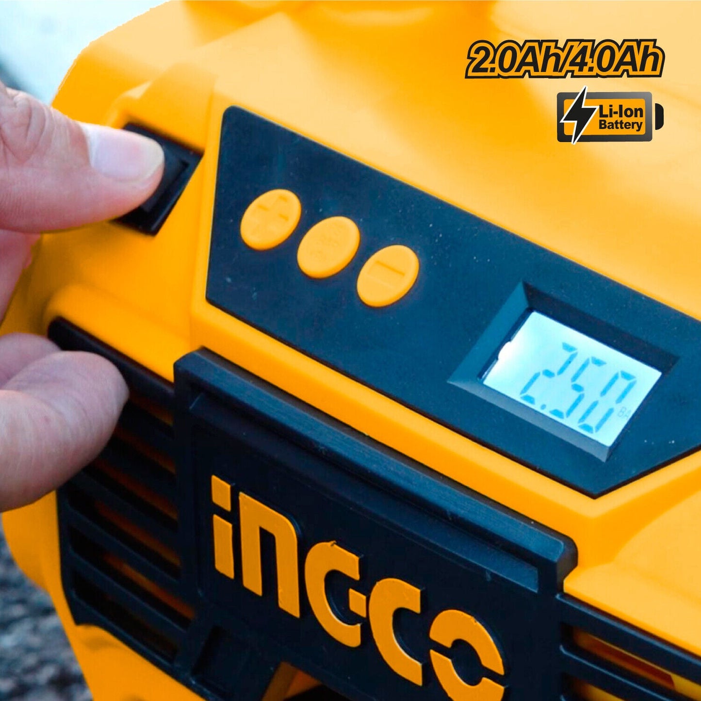 INGCO Air Compressor Tyre Inflator 160PSI — view 4