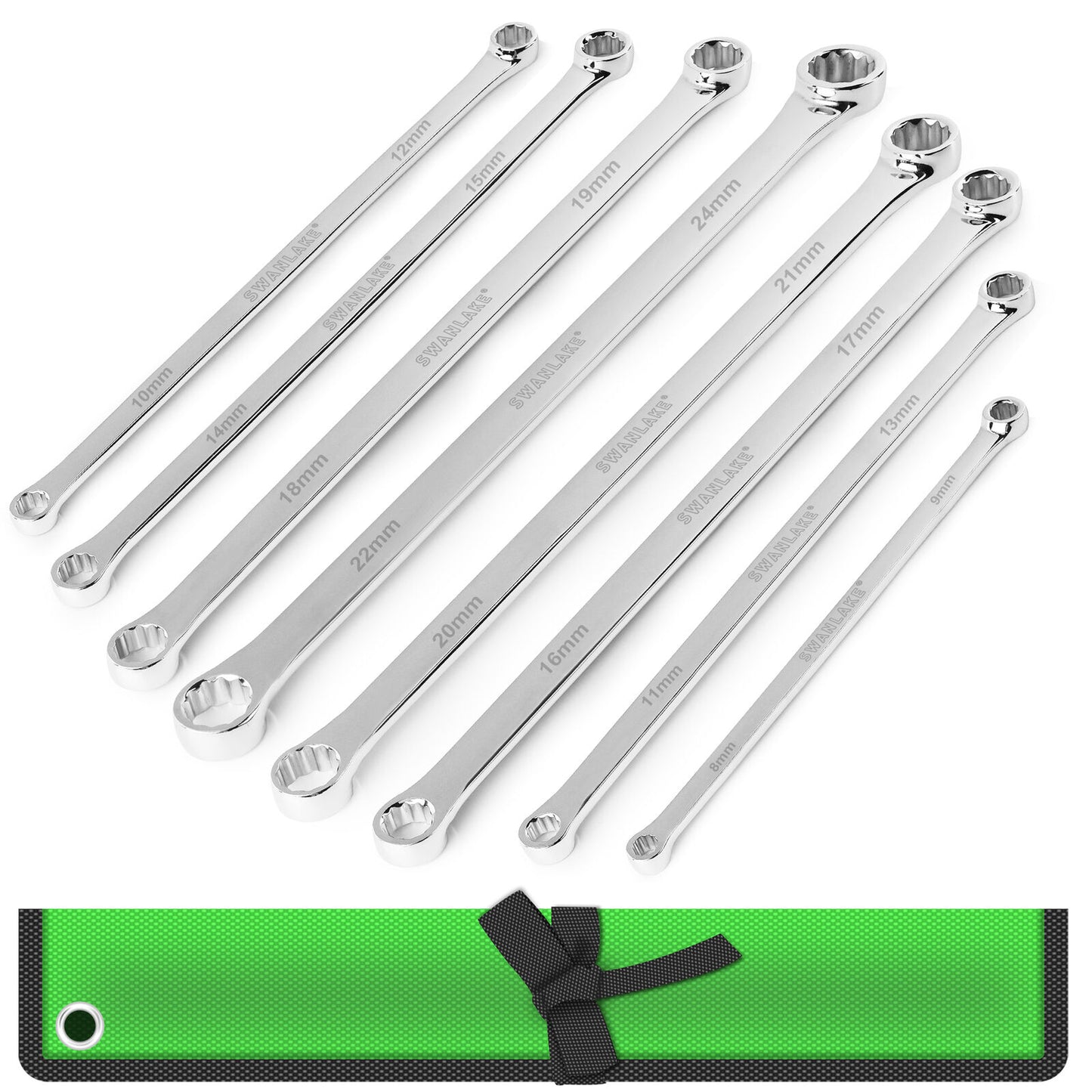 8PC Aviation Spanner Set Extra Long — view 2