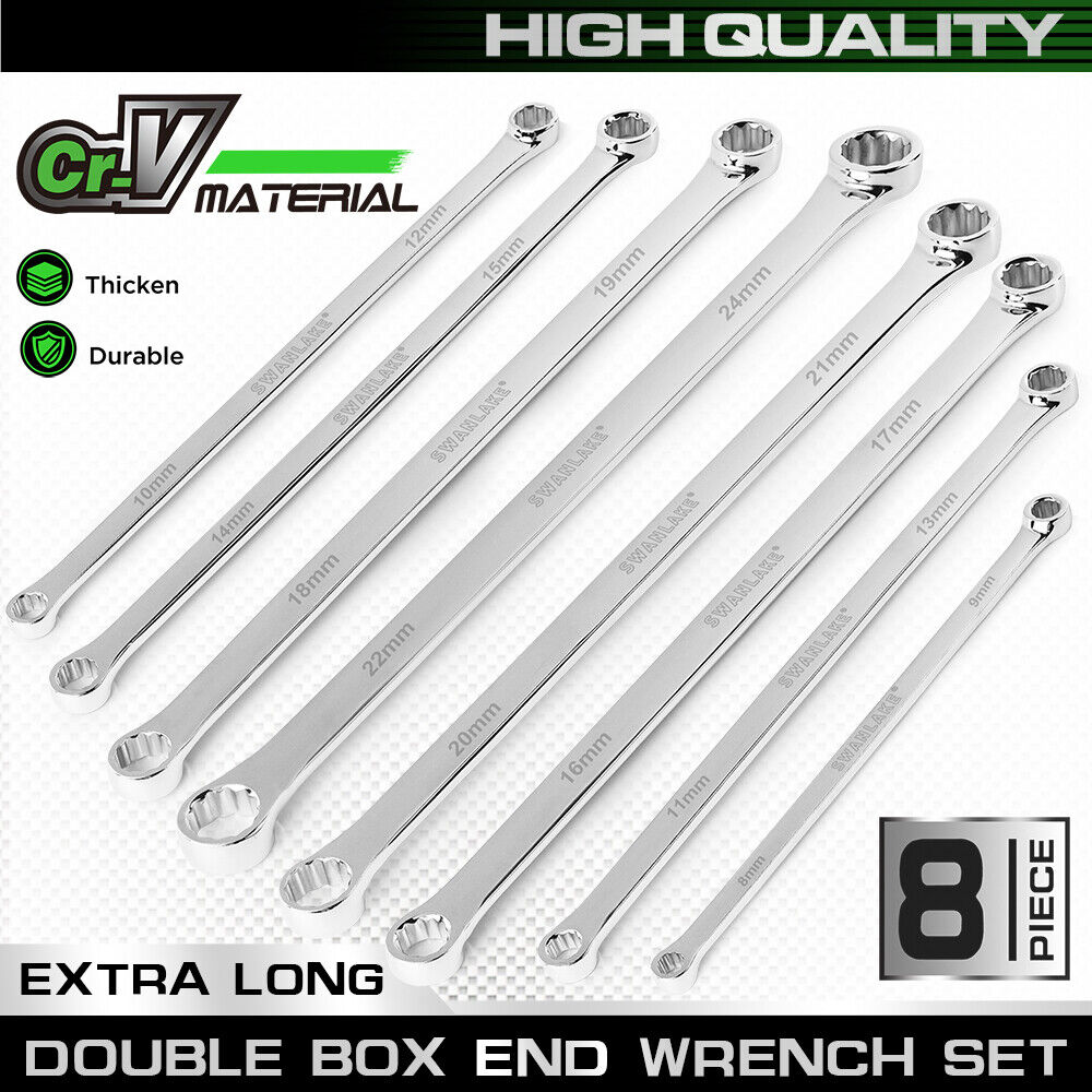 8PC Aviation Spanner Set Extra Long — view 3
