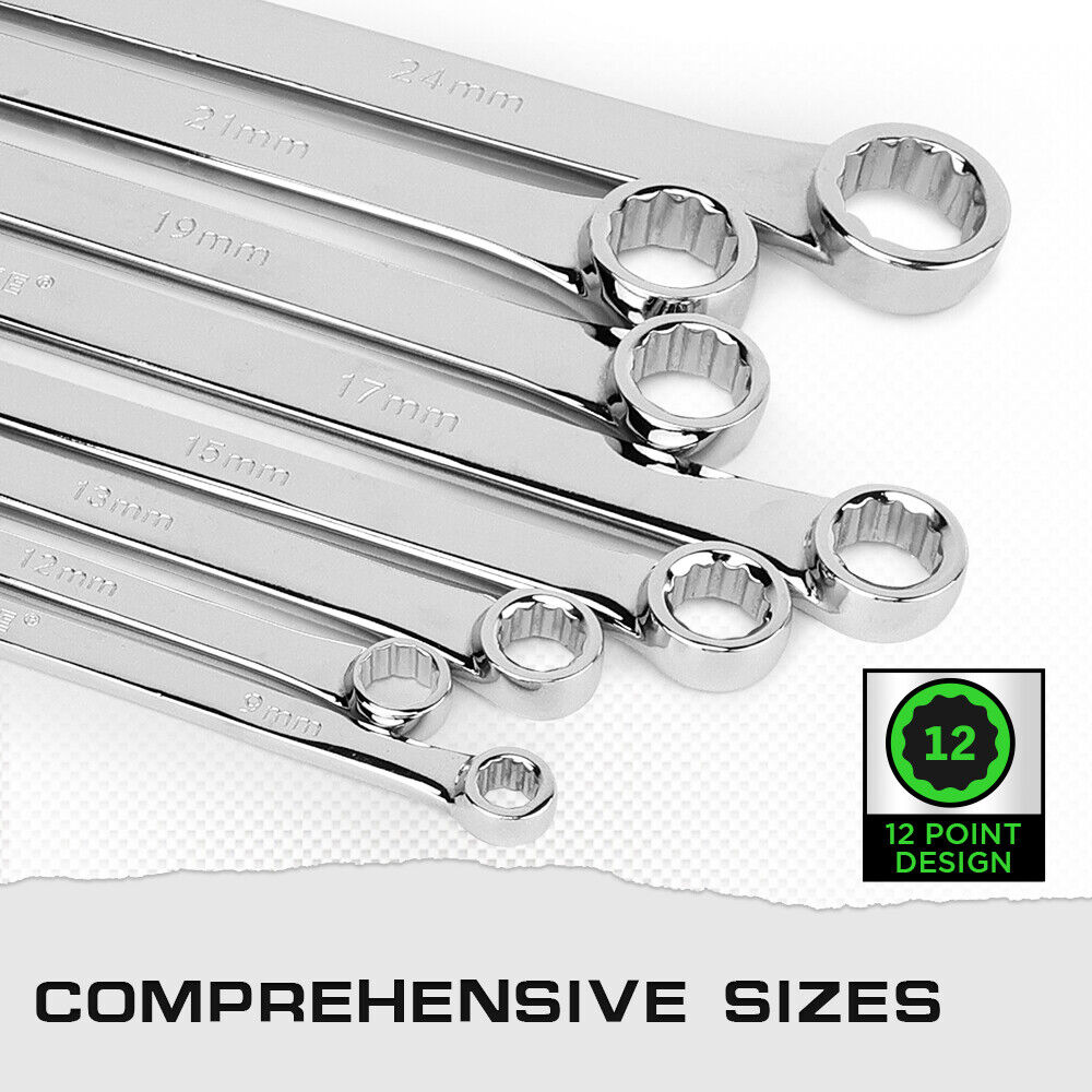 8PC Aviation Spanner Set Extra Long — view 6
