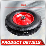 16in Wheelbarrow Trolley Wheel Pneumatic Tyre — view 4