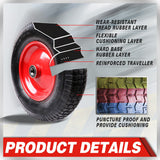 16in Wheelbarrow Trolley Wheel Pneumatic Tyre — view 6