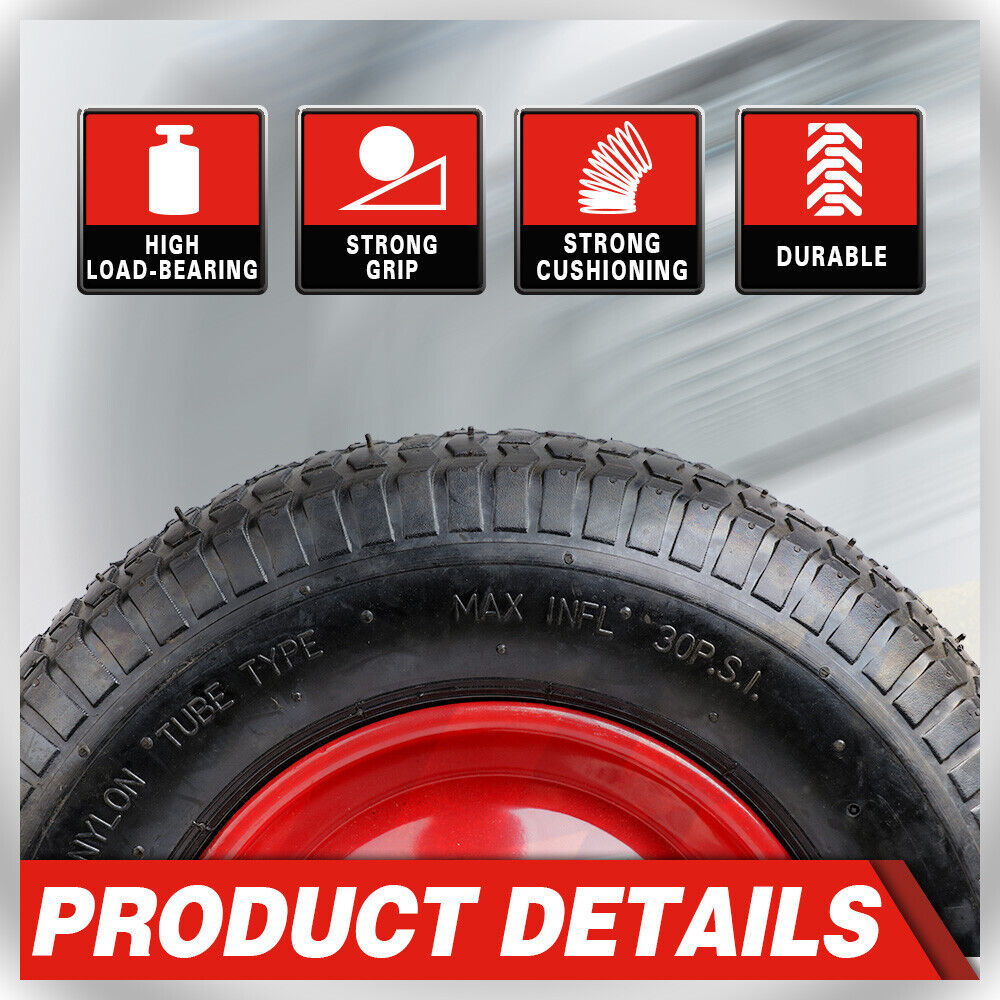 16in Wheelbarrow Trolley Wheel Pneumatic Tyre — view 7