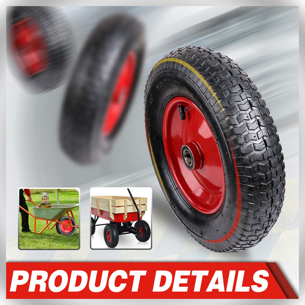 16in Wheelbarrow Trolley Wheel Pneumatic Tyre — view 8