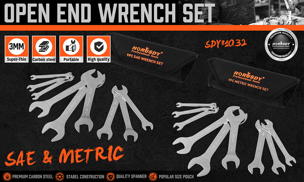 HORUSDY 18pc Super Thin Wrench Set — view 3