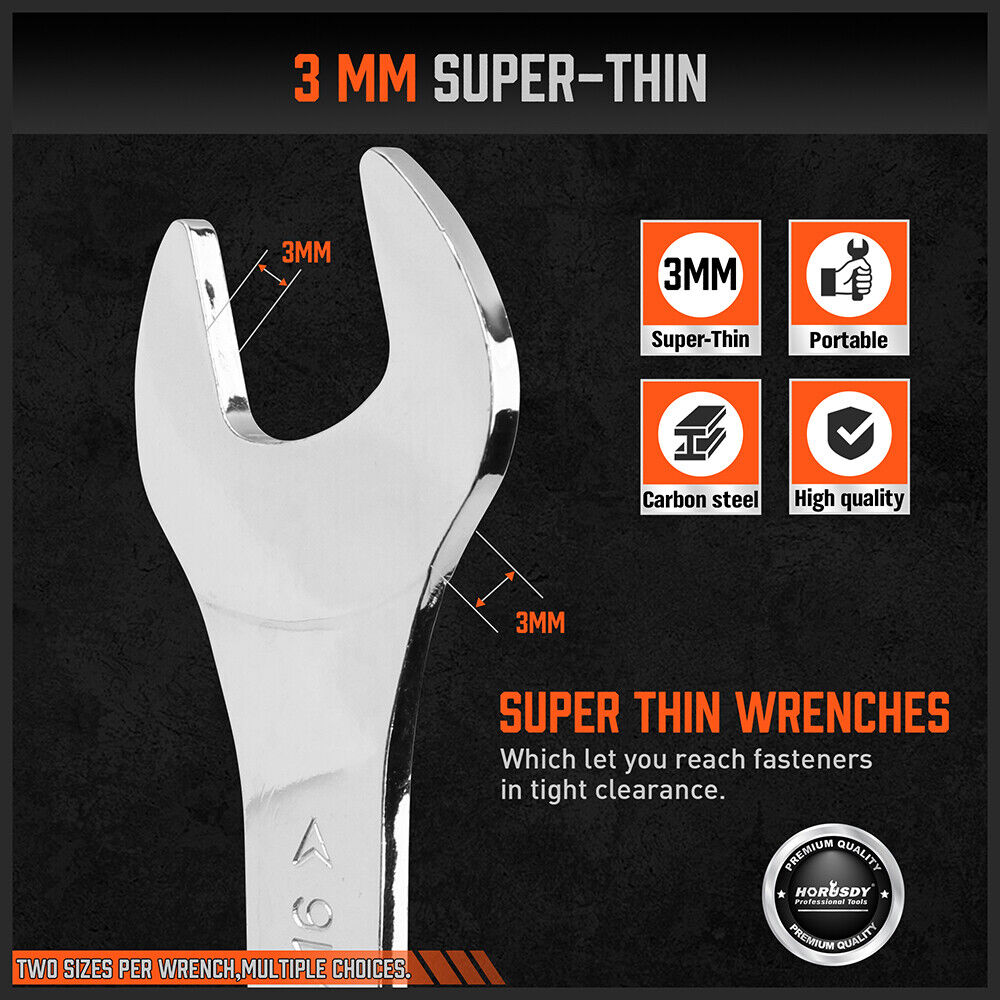HORUSDY 18pc Super Thin Wrench Set — view 7