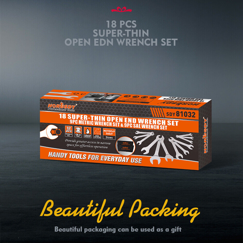 HORUSDY 18pc Super Thin Wrench Set — view 10