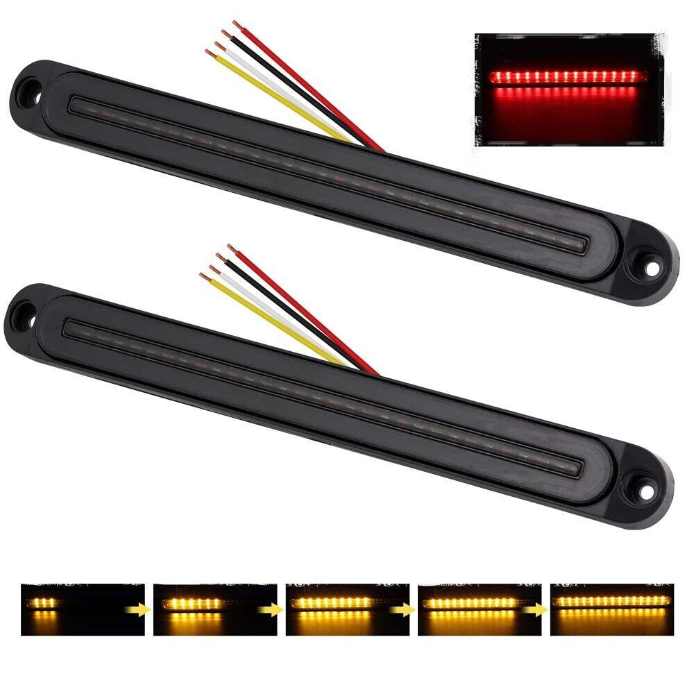 2Piece LED Tail Lights Flowing Turn — view 2
