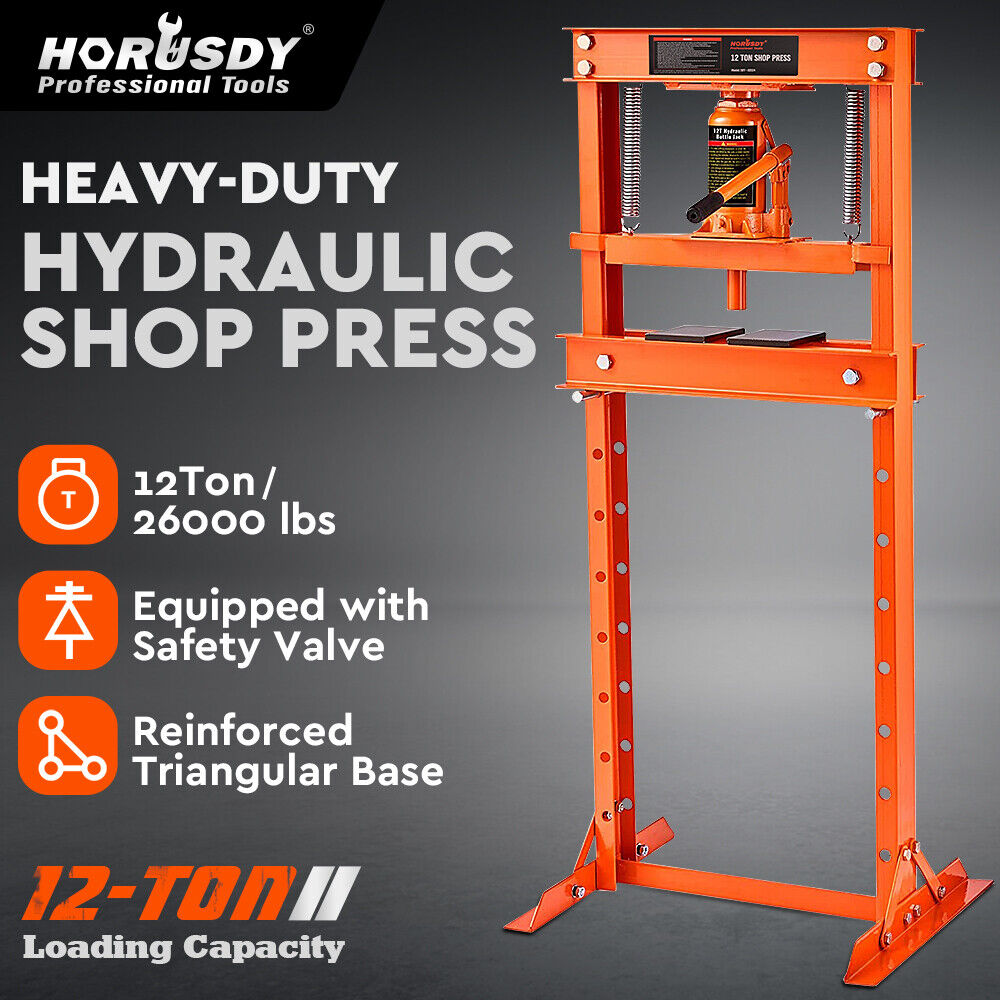 HORUSDY 12T Hydraulic Shop Press Bending — view 3