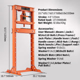 HORUSDY 12T Hydraulic Shop Press Bending — view 6