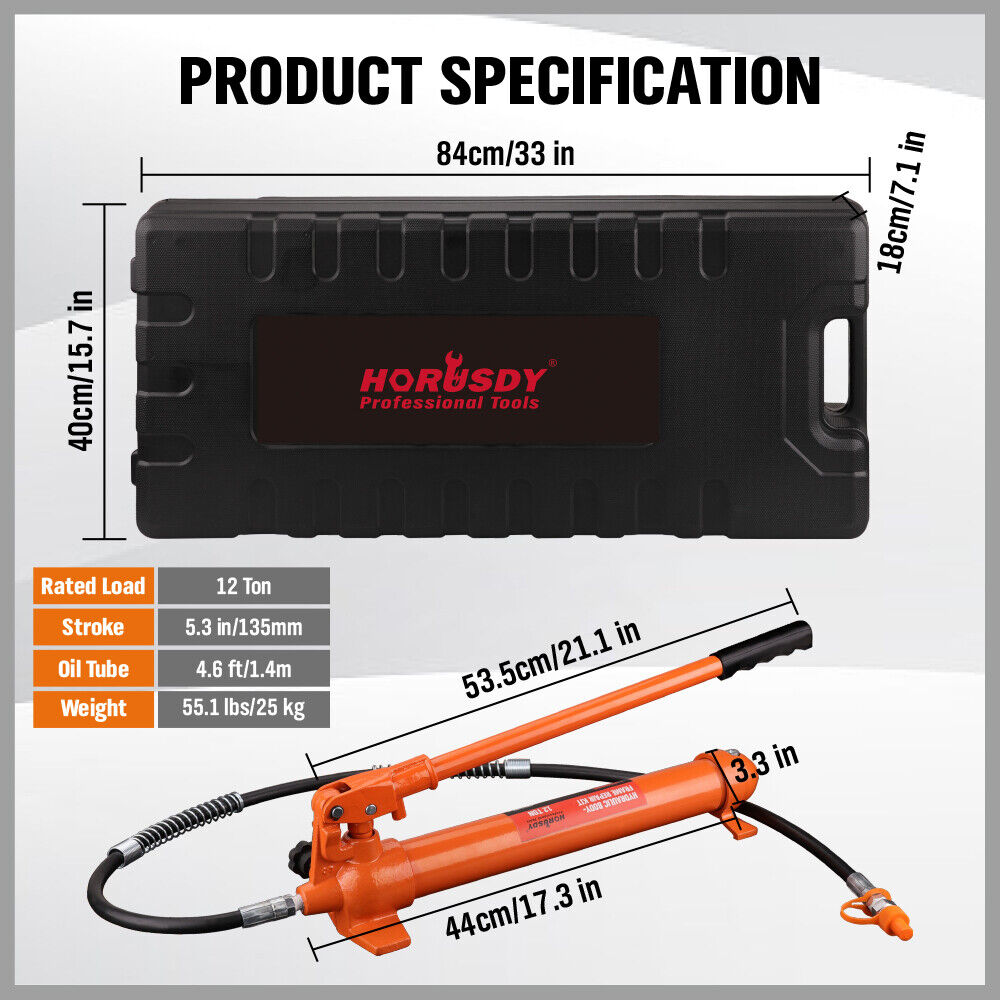 12T Porta Power Kit Hydraulic Ram — view 4